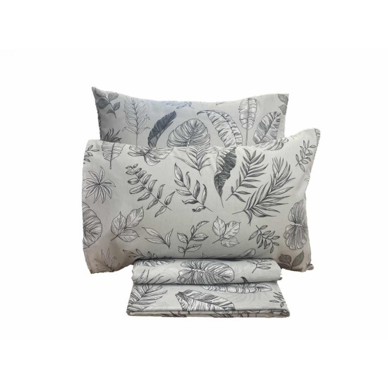 ΘΗΚΗ ΠΑΠΛΩΜΑΤΟΣ ΕΜΠΡΙΜΕ LEAF  ΔΙΠΛΟ 200x240 LINEAHOME