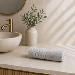 Πετσέτα Χεριών 30x50 Light Grey