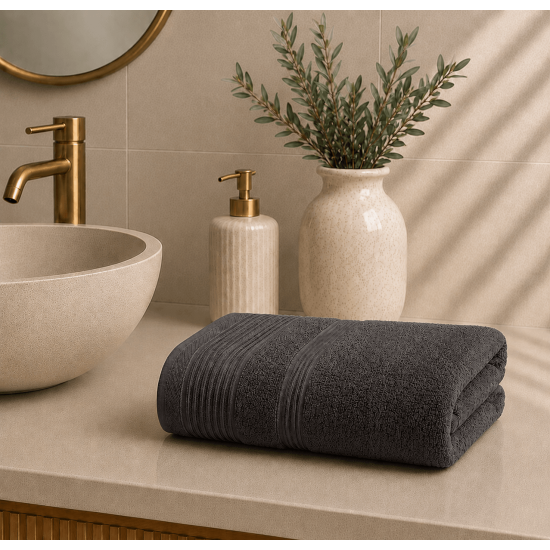 Πετσέτα Προσώπου 50×90 Dark Grey