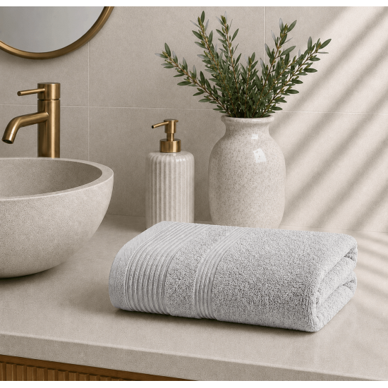 Πετσέτα Προσώπου 50×90 Light Grey