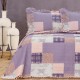 Κουβερλί Εμπριμέ Σετ Γ-15 Υπέρδιπλο - Λιλά - Διάσταση: 220 x 240 cm + (2) 50 x 70 cm