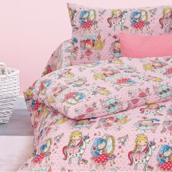 Κουβερλί Λαίδη Π-7 Μονό - Ροζ - Διάσταση: 160 x 240 cm