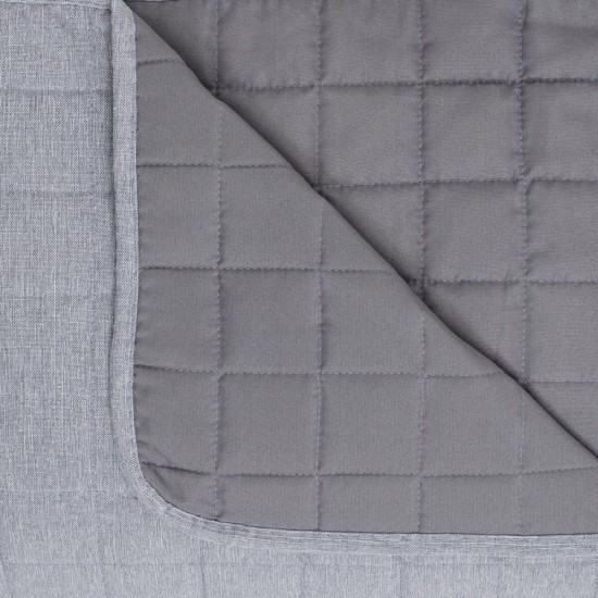 Μαξιλαροθήκη Κουβερλί Λινό - Γκρι - Διάσταση: 50 x 70 cm