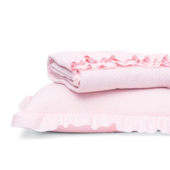 Κουβερλί Μονόχρωμο Σετ Anais Μονό - Γκρι - Διάσταση: 160 x 220 cm + 50 x 70 cm