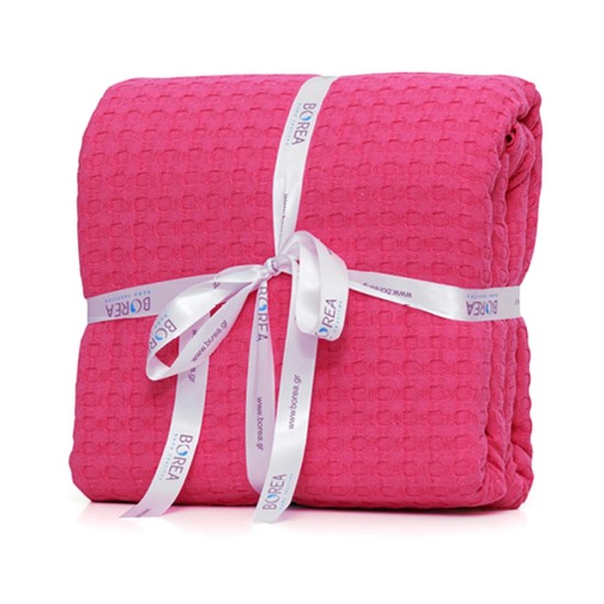 Κουβέρτα Πικέ  Marcella Μονή - Φουξ - Διάσταση: 160 x 250 cm