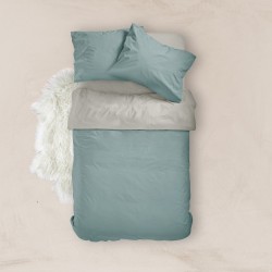 Παπλωματοθήκη Μονόχρωμη Solid Υπέρδιπλη - Βεραμάν-Γκρι - Διάσταση: 220 x 240 cm