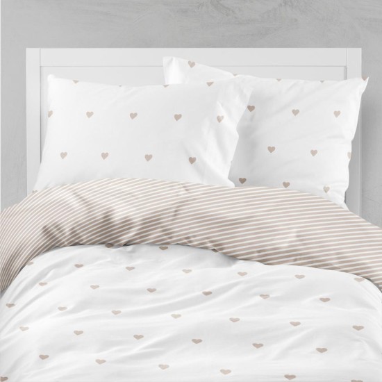 Σεντόνι Mix & Match Diagonal Διπλό - Ροζέ - Διάσταση: 220 x 240 cm