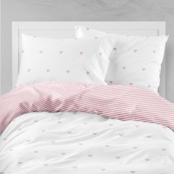 Ζεύγος Μαξιλαροθήκες Mix & Match Hearts - Μπεζ - Διάσταση: (2) 50 x 70 cm