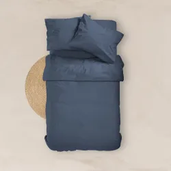 Σεντόνι Μονόχρωμο Solid Υπέρδιπλο - 25.Σκούρο Μπλε - Διάσταση: 240 x 260 cm