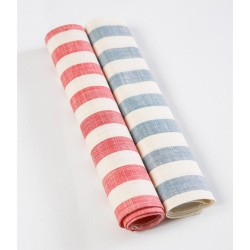 Σουπλά Αδιαβροχοποιημένο Ριγέ - Κόκκινο - Διάσταση: 33 x 48 cm