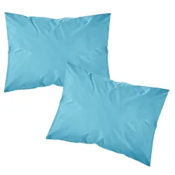 Ζεύγος Μαξιλαροθήκες Solid Μονόχρωμες - 6.Τυρκουάζ - Διάσταση: (2) 50 x 70 cm