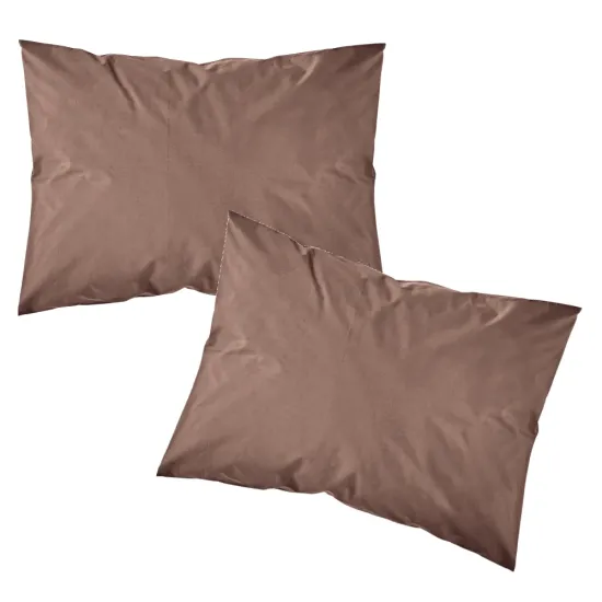 Ζεύγος Μαξιλαροθήκες Solid Μονόχρωμες - 2.Ποντικί - Διάσταση: (2) 50 x 70 cm