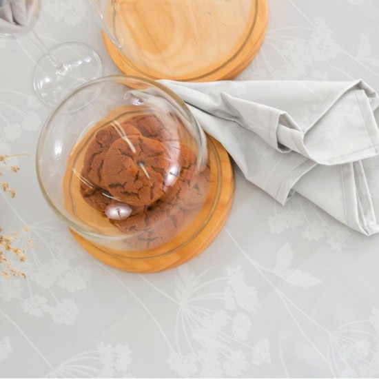 Τραπεζομάντηλο Βελονάκι Ηρώ - Εκρού - Διάσταση: 140 x 220 cm + (8) 45 x 45 cm