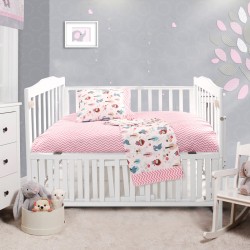 Beauty Home Σετ σεντόνια βρεφικά Art 5178 120x160 Ροζ