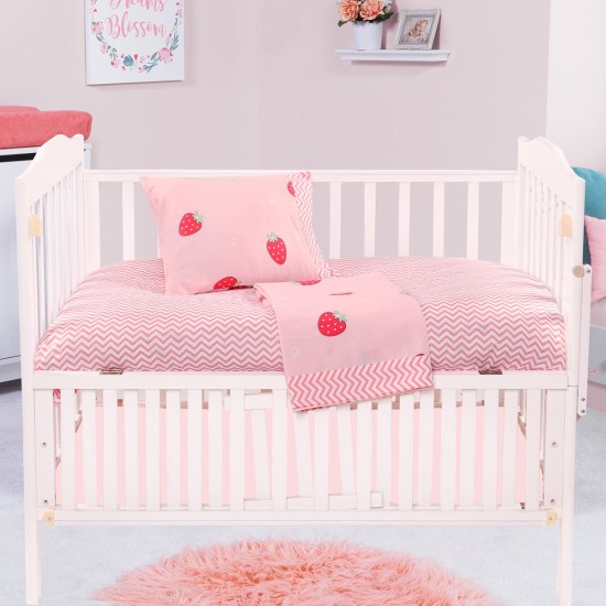 Beauty Home Σετ σεντόνια βρεφικά Art 5180 120x160 Ροζ