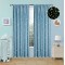 Beauty Home Κουρτίνα φωσφορίζουσα με τρέσα Art 6141 140x270 Σιέλ