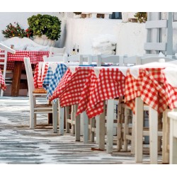 Beauty Home Επαγγελματικό τραπεζομάντηλο Checks Art Ε8013 Πράσινο 100x100