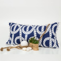 Μαξιλάρι Διακοσμητικό Marino - Μπλε - Διάσταση: 30 x 60 cm