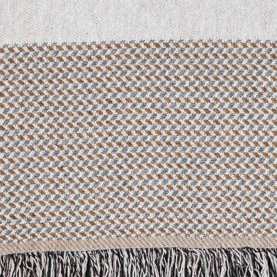 Ριχτάρι Βαμβακερό Διθέσιο Isla - Μαύρο - Διάσταση: 180 x 250 cm