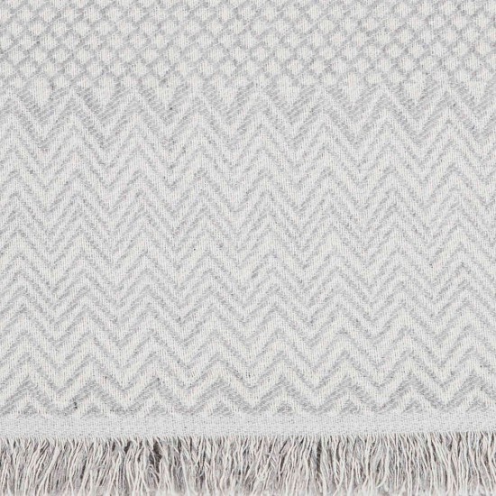 Ριχτάρι Βαμβακερό Διθέσιο Tribal - Γκρι - Διάσταση: 180 x 250 cm