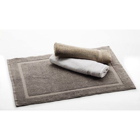 Βαμβακερό πατάκι μπάνιου (γκρι)