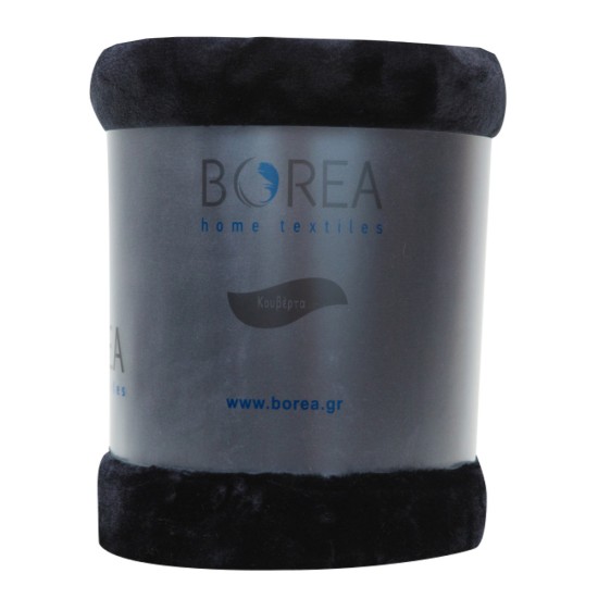 Κουβέρτα Μονόχρωμη K-4 Μονή - Μαύρο - Διάσταση: 150 x 220 cm