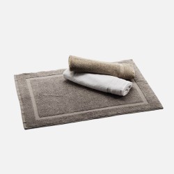 Βαμβακερό πατάκι μπάνιου (καφέ)