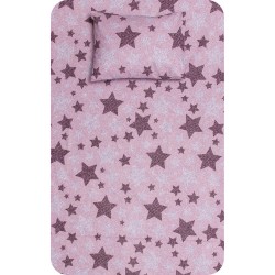 Σεντόνι Σετ 2ΤΜΧ Sky Μονό Ροζέ - Ροζέ - Διάσταση: 160 x 240 cm + 50 x 70 cm