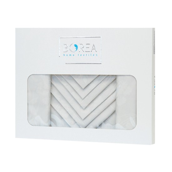 Τραπεζομάντηλο Αριάδνη - Γκρι - Διάσταση: 140 x 260 cm + (12) 45 x 45 cm