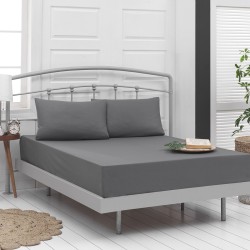 Beauty Home Ζεύγος μαξιλαροθήκες μονόχρωμες Art 1999 52x73 Ανθρακί