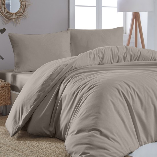 Beauty Home Παπλωματοθήκη υπέρδιπλη μονόχρωμη Art 1999 230x250 Μπεζ