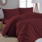 Beauty Home Παπλωματοθήκη μονή μονόχρωμη Art 1999 170x250 Μπορντό