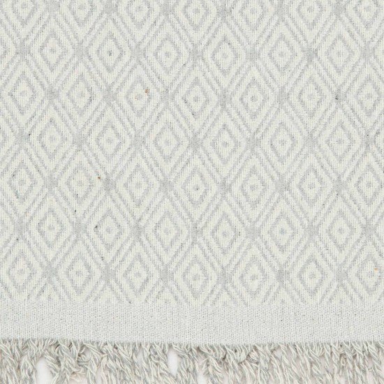 Ριχτάρι Βαμβακερό Διθέσιο Ikat - Γκρι - Διάσταση: 180 x 250 cm