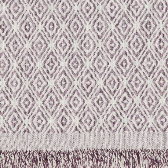Ριχτάρι Βαμβακερό Διθέσιο Ikat - Γκρι - Διάσταση: 180 x 250 cm