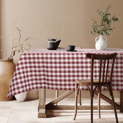 Beauty Home Επαγγελματικό τραπεζομάντηλο Checks Art Ε8031 100x100 Κόκκινο