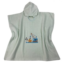 Παιδικό Πόντσο 2-4 Ετών excavators 55X110