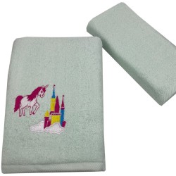 Παιδικές Πετσέτες (σετ 2 τεμ) castle unicorn