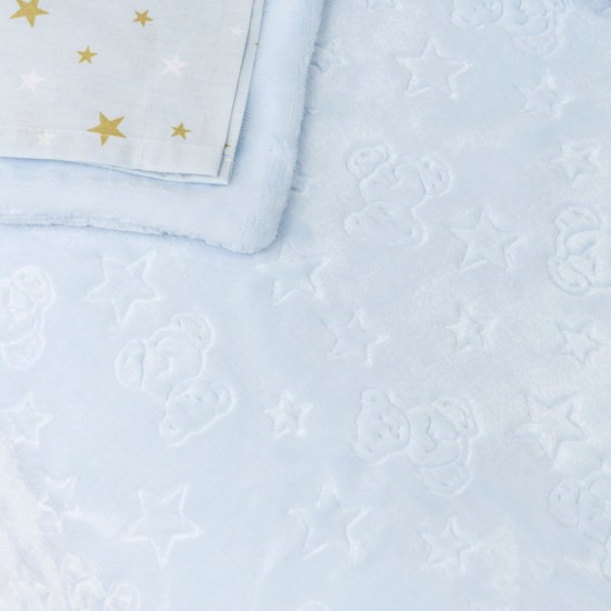 Κουβέρτα Αγκαλιάς Teddy Bear - Μπεζ - Διάσταση: 75 x 100 cm