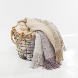 Κουβέρτα Μοχέρ Καναπέ - Γκρι - Διάσταση: 130 x 170 cm