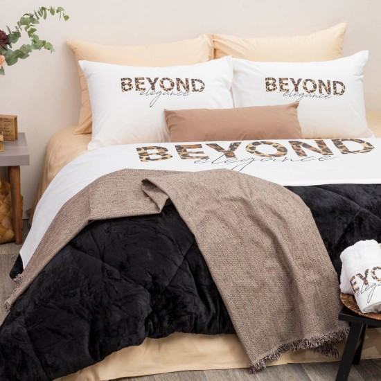 Σεντόνι Digital Print Σετ Beyond Υπέρδιπλο - Λευκό - Διάσταση: 220 x 240 cm + (2) 50 x 70 cm