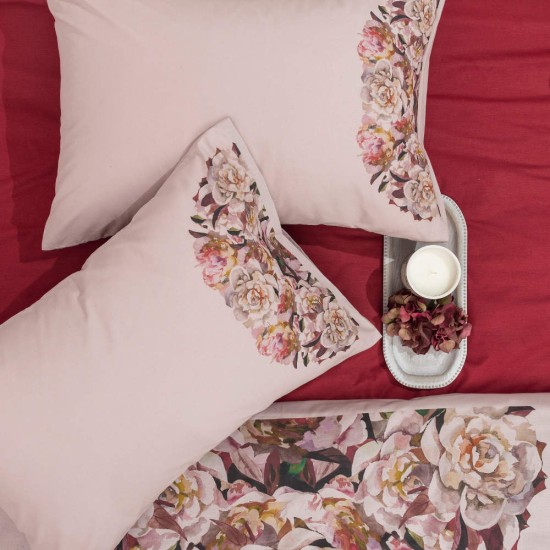 Σεντόνι Digital Print Σετ Marjorie Υπέρδιπλο - Γκρι - Διάσταση: 220 x 240 cm + (2) 50 x 70 cm