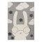 Beauty Home Χαλί Loop Art 9557 133x190 Grey White Γκρι Λευκό