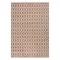 Beauty Home Πατάκι Vibe Art 9575 67x150 Pink White Ροζ Λευκό