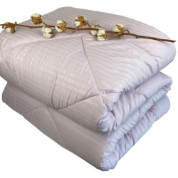 Πάπλωμα Σατέν Ριγέ Μονό 160x240 Lilac