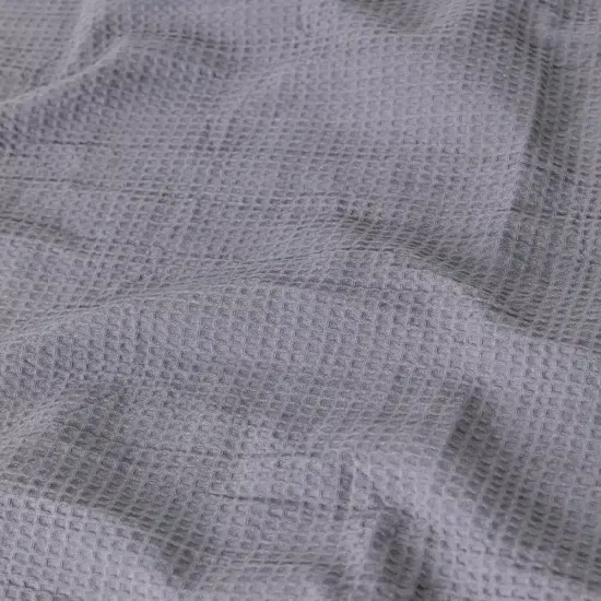 Κουβέρτα Πικέ Waffle Μονή - Γκρι - Διάσταση: 160 x 260 cm
