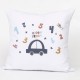 Μαξιλάρι Διακοσμητικό Printed Car - Λευκό - Διάσταση: 45 x 45 cm