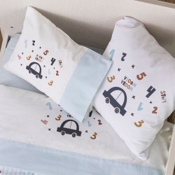 Μαξιλάρι Διακοσμητικό Printed Car - Λευκό - Διάσταση: 45 x 45 cm