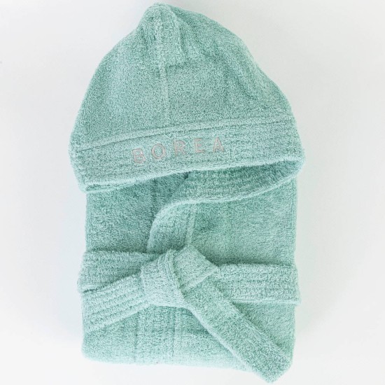 Μπουρνούζι Εφηβικό Με Κουκούλα Teenager Φυστικί - Φυστικί - Διάσταση: (15-16)