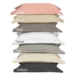 Beauty Home Σετ σεντόνια μονά με λάστιχο Art 1530 Stripe 100x200+30 Λευκό