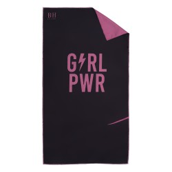 Beauty Home Πετσέτα γυμναστηρίου Microfiber Art 2207 50x90 Μαύρο,Φουξ